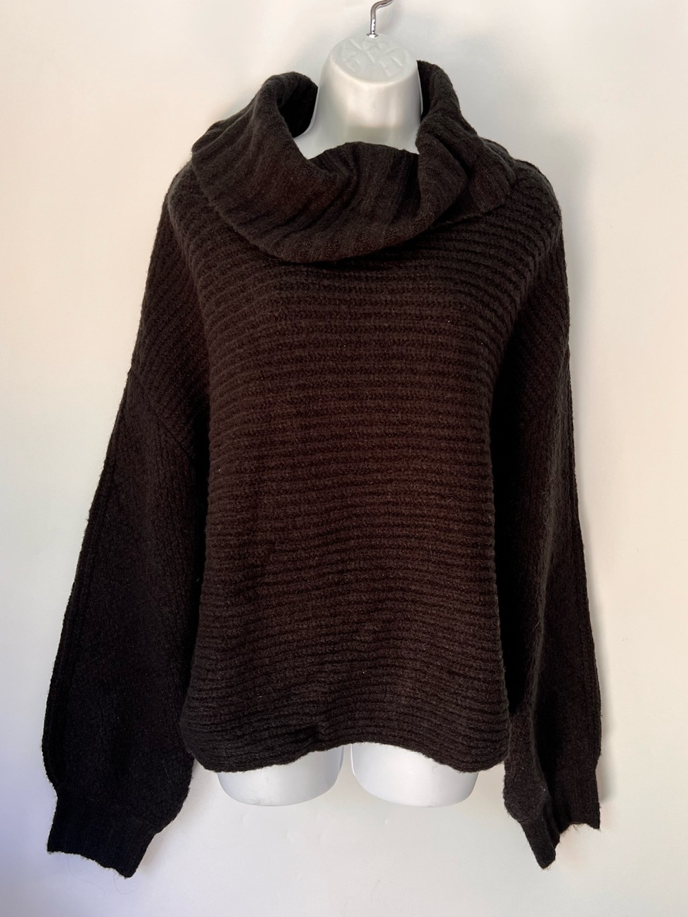 Revel Black Cowl Neck Sweater